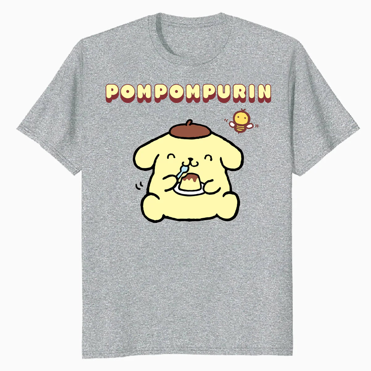Hello Kitty Pompompurin Pose Sweet Yummy Food Classic Logo Official Men's T-Shirt