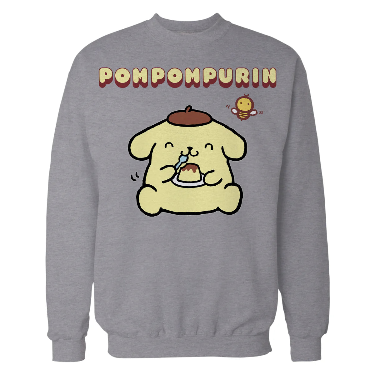 Hello Kitty Pompompurin Pose Sweet Yummy Food Classic Logo Official Sweatshirt