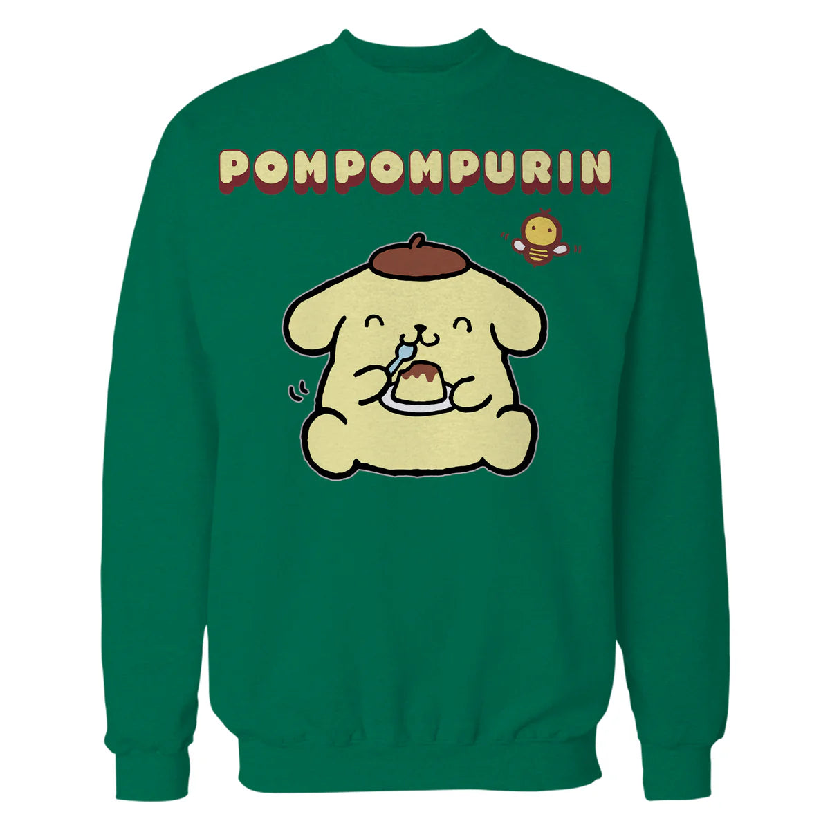 Hello Kitty Pompompurin Pose Sweet Yummy Food Classic Logo Official Sweatshirt
