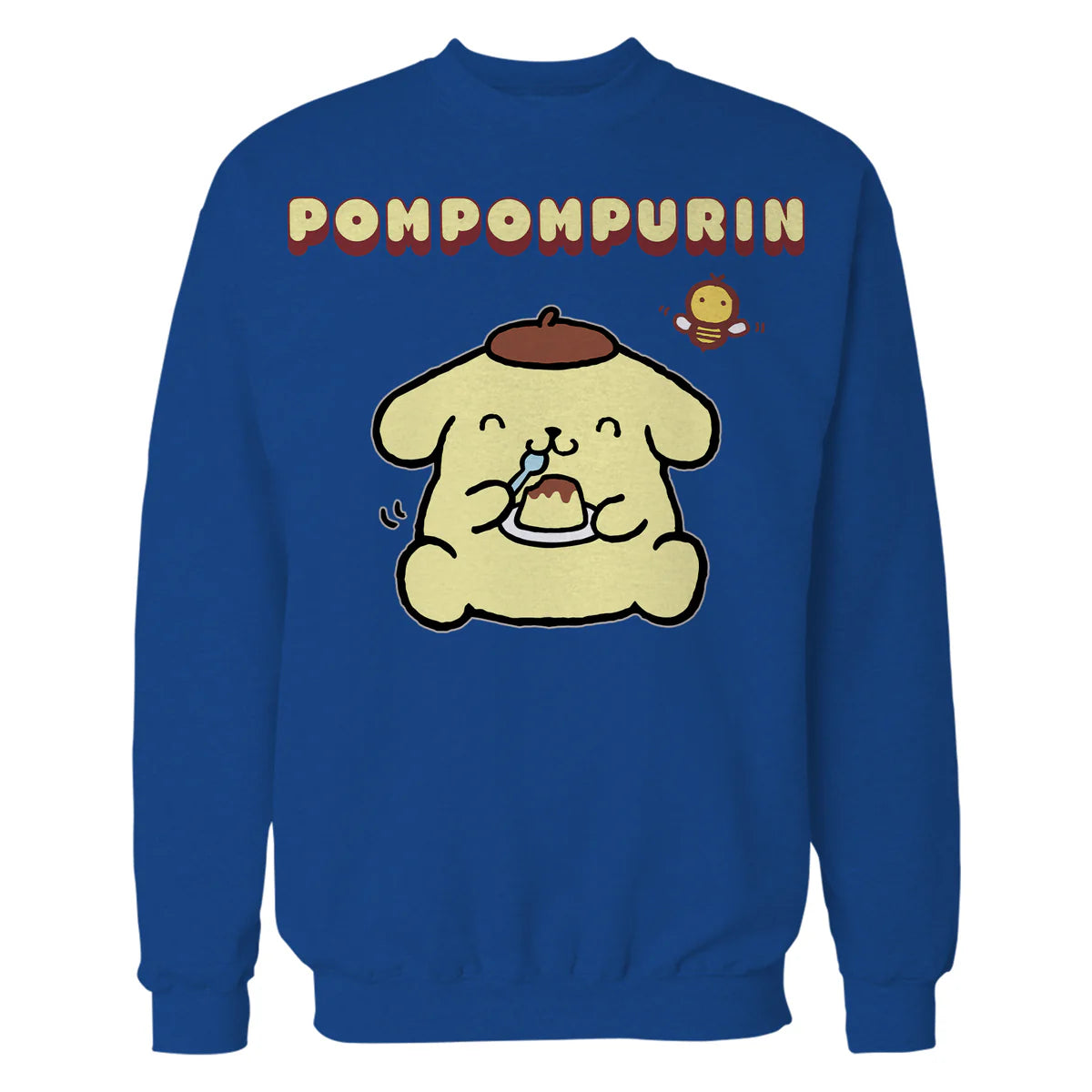Hello Kitty Pompompurin Pose Sweet Yummy Food Classic Logo Official Sweatshirt