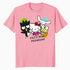 Hello Kitty Real Friendship Peace Love Sweet Team Classic Official Men's T-Shirt