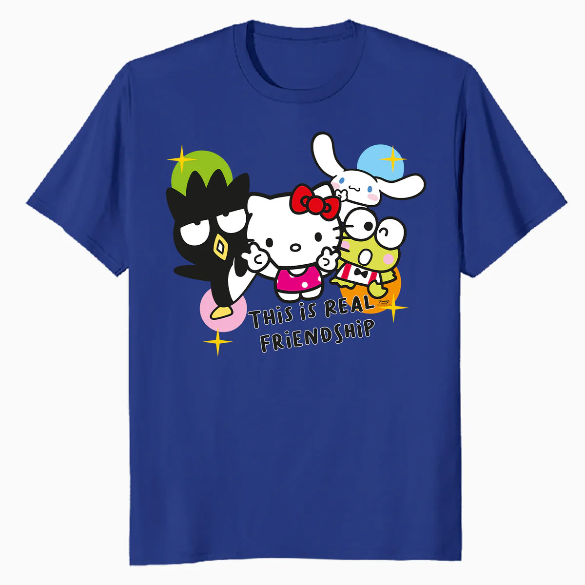 Hello Kitty Real Friendship Peace Love Sweet Team Classic Official Men's T-Shirt