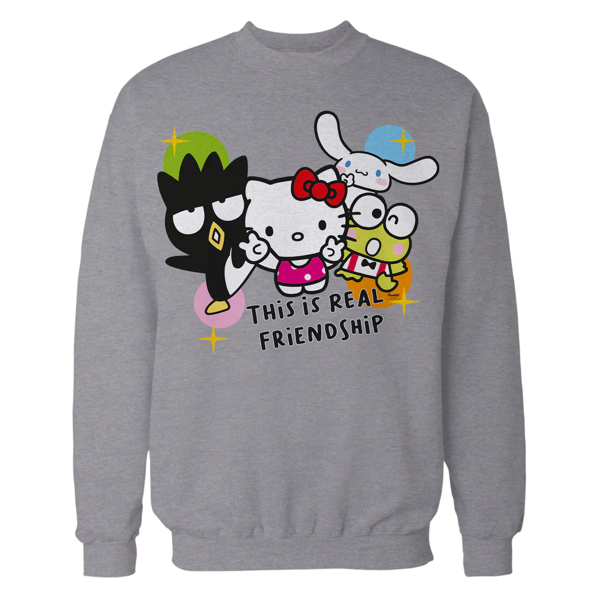 Hello Kitty Real Friendship Peace Love Sweet Team Classic Official Sweatshirt