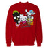 Hello Kitty Real Friendship Peace Love Sweet Team Classic Official Sweatshirt