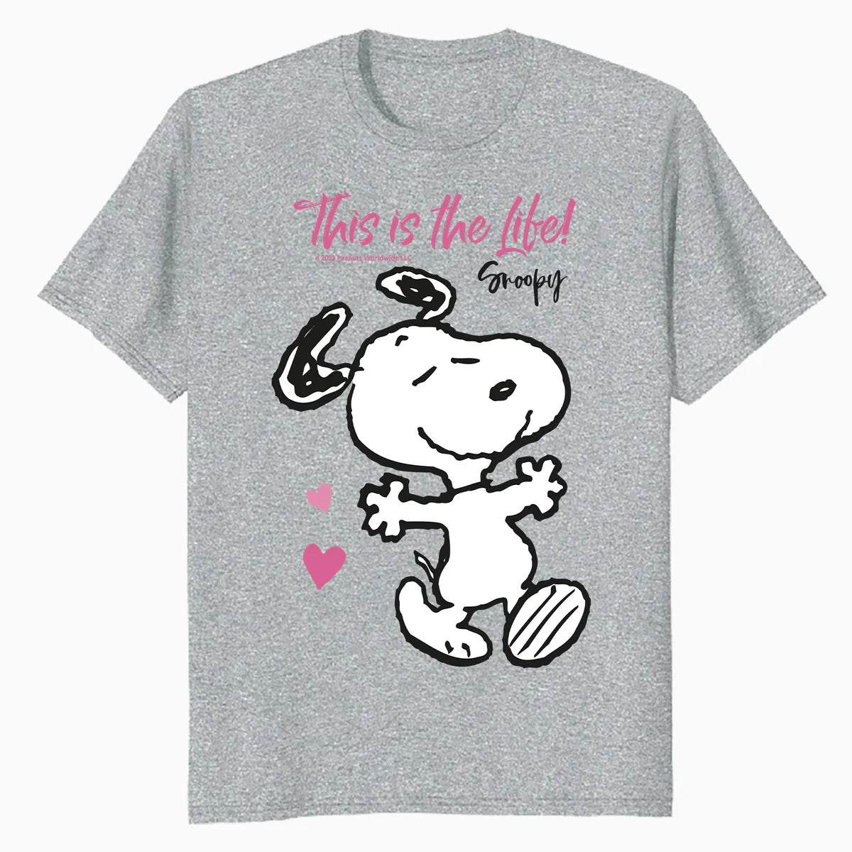 Peanuts Snoopy Spring Summer Vibe Fun Hearts Friends Classic Official Men's T-Shirt