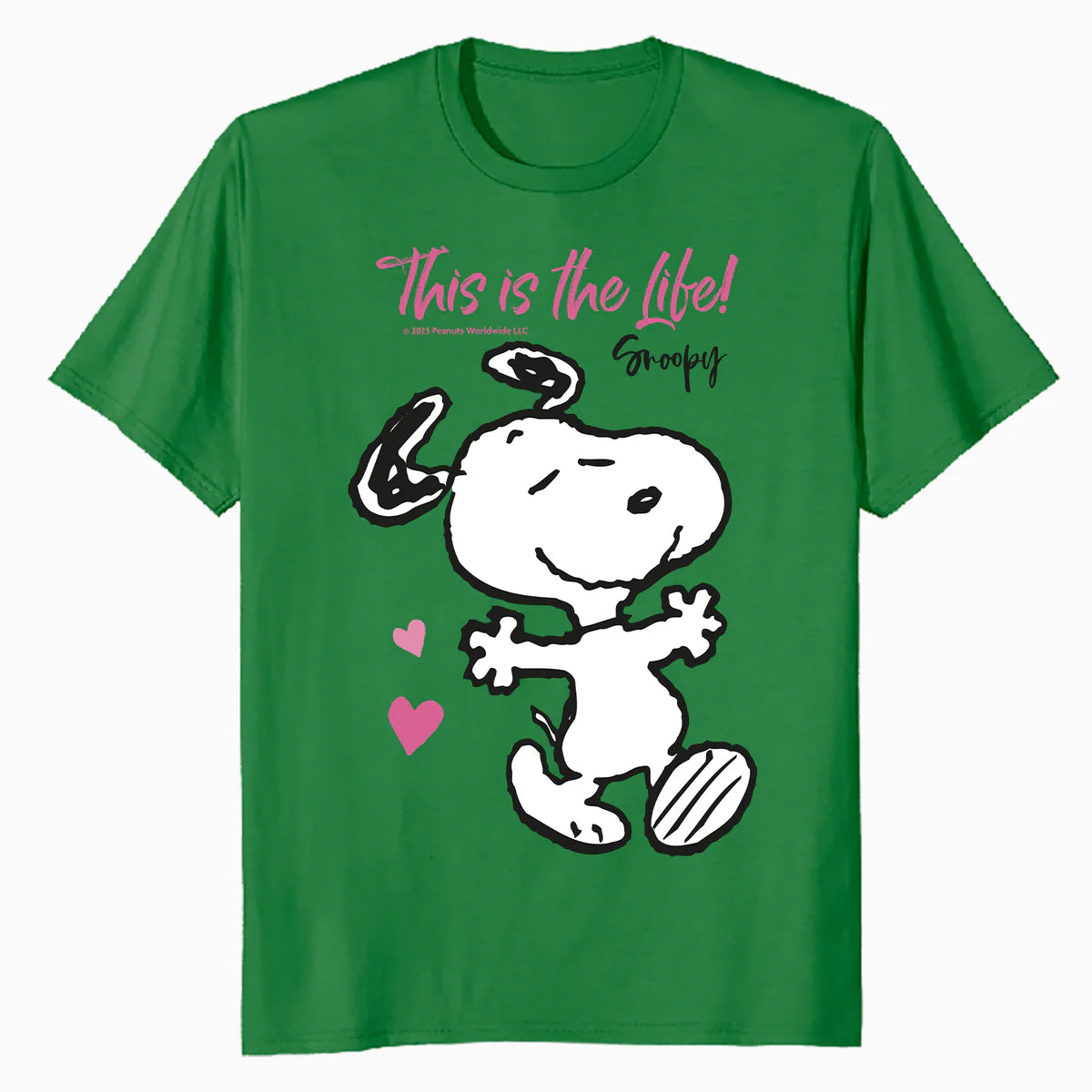 Peanuts Snoopy Spring Summer Vibe Fun Hearts Friends Classic Official Men's T-Shirt