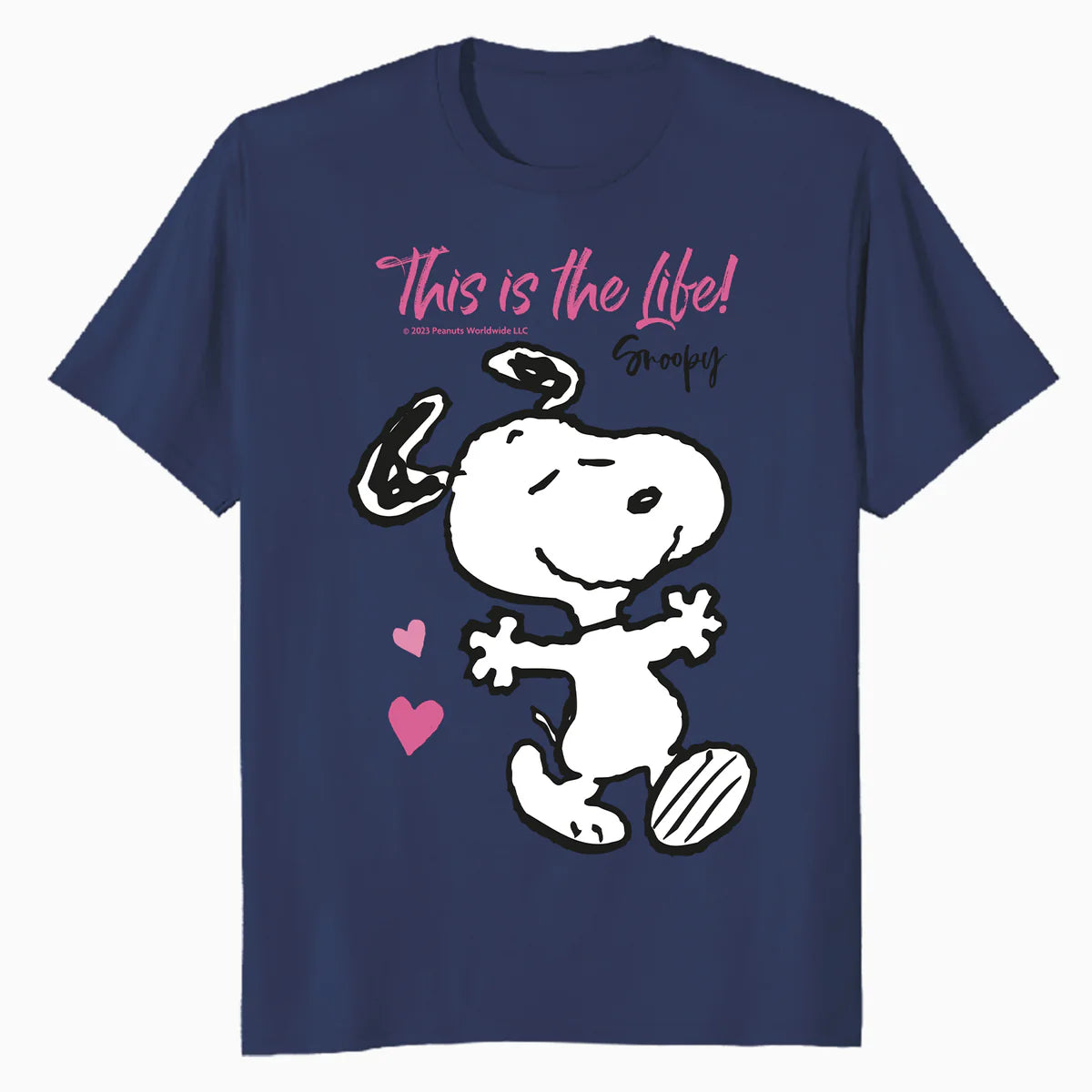 Peanuts Snoopy Spring Summer Vibe Fun Hearts Friends Classic Official Men's T-Shirt