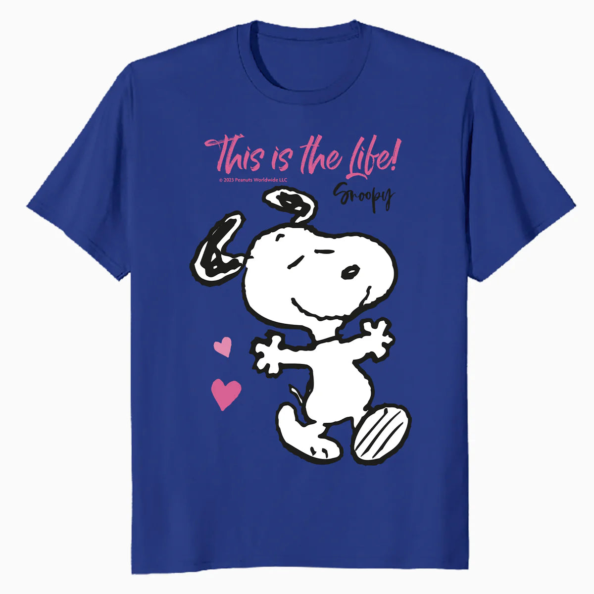 Peanuts Snoopy Spring Summer Vibe Fun Hearts Friends Classic Official Men's T-Shirt