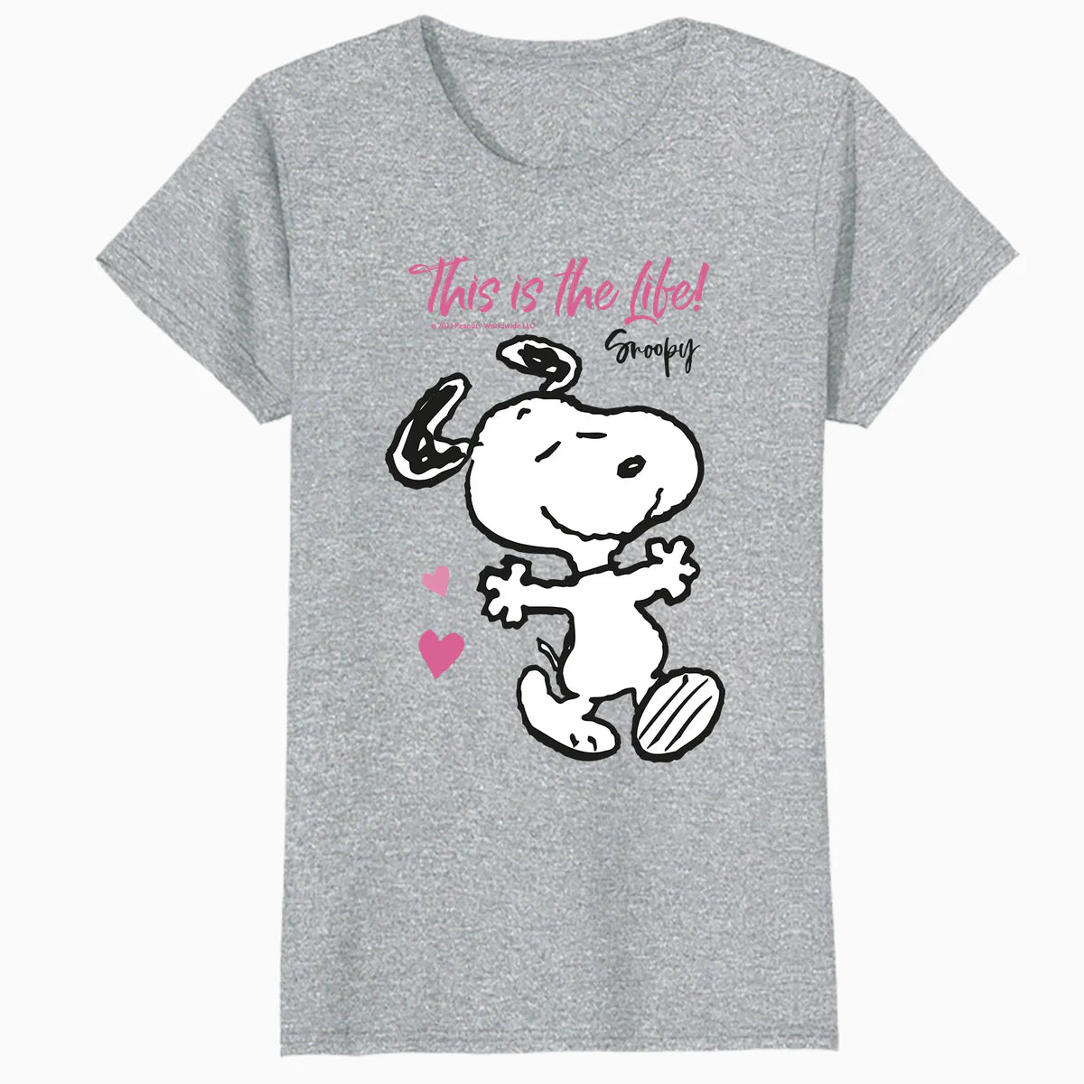 Peanuts Snoopy Spring Summer Vibe Fun Hearts Friends Classic Official Women's T-Shirt