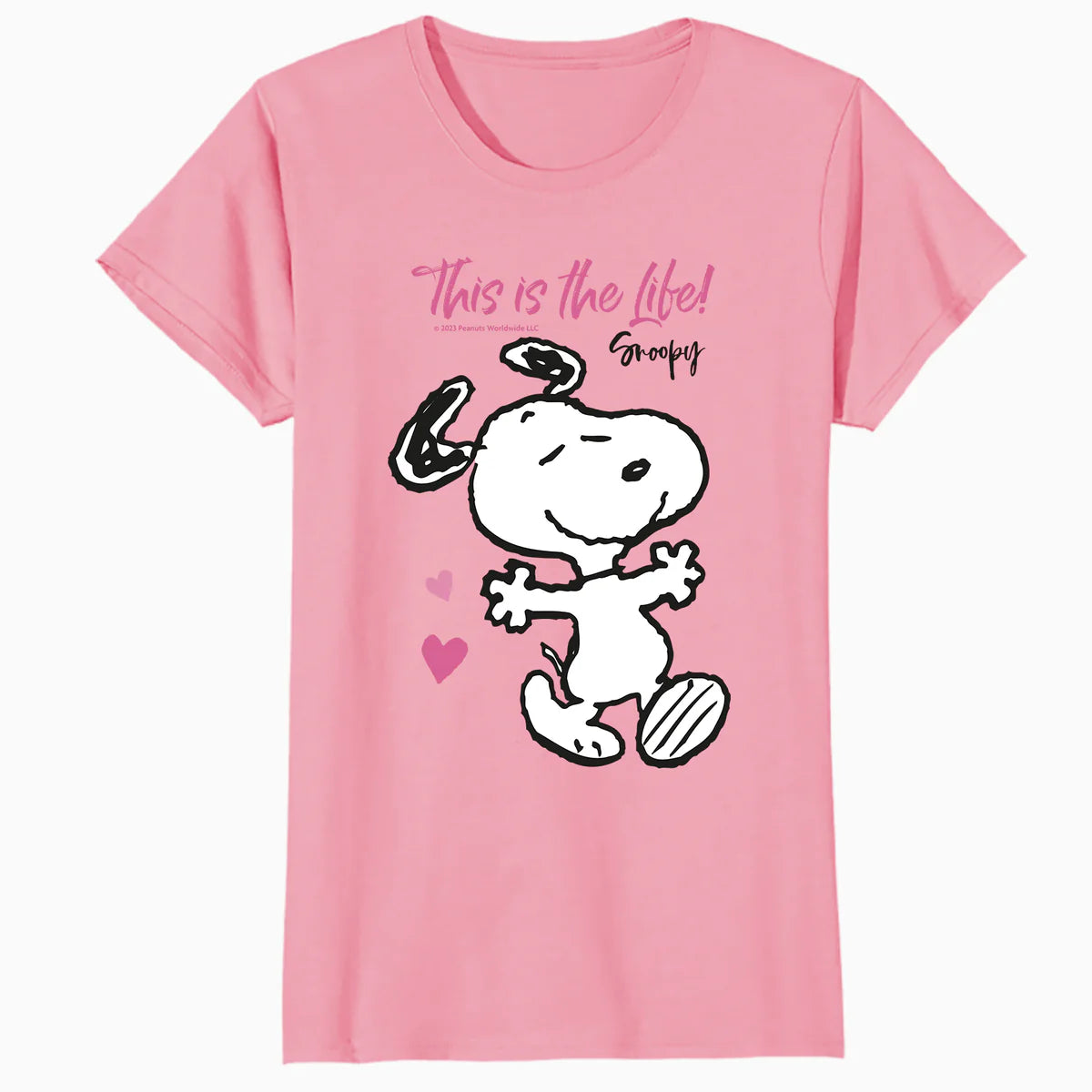 Peanuts Snoopy Spring Summer Vibe Fun Hearts Friends Classic Official Women's T-Shirt