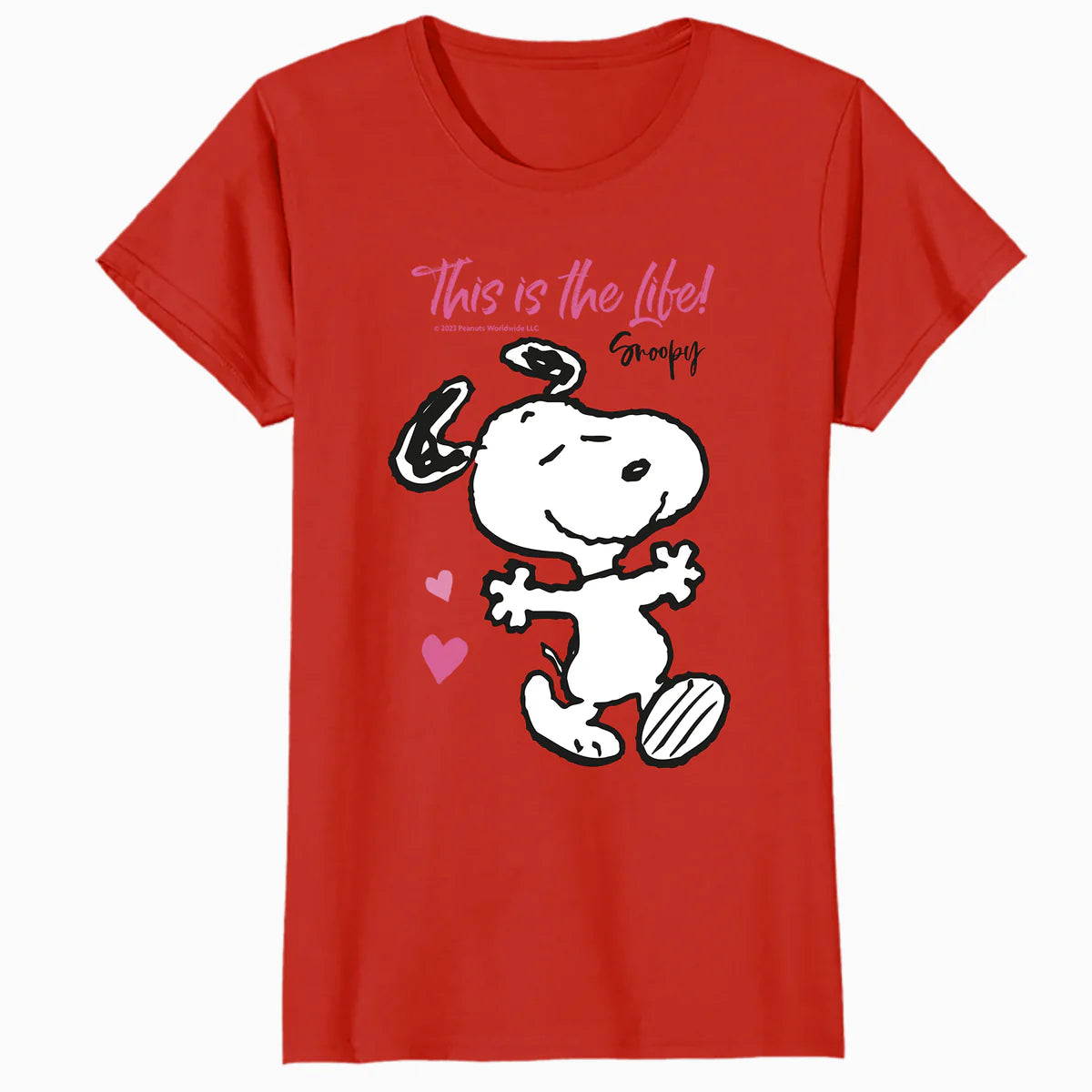 Peanuts Snoopy Spring Summer Vibe Fun Hearts Friends Classic Official Women's T-Shirt