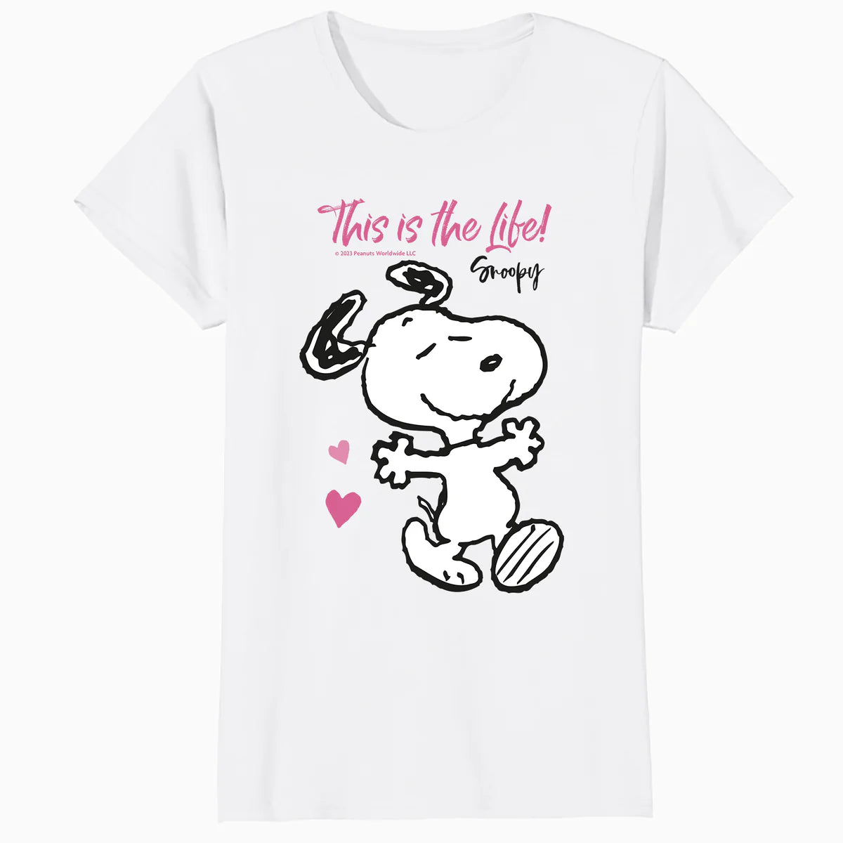 Peanuts Snoopy Spring Summer Vibe Fun Hearts Friends Classic Official Women's T-Shirt