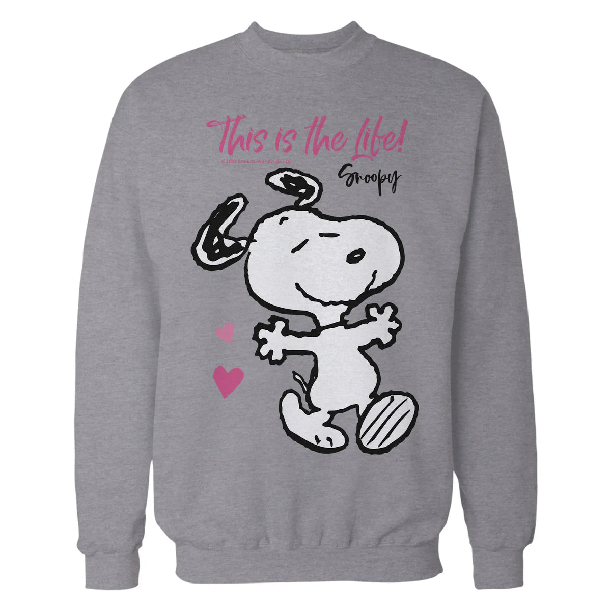 Peanuts Snoopy Spring Summer Vibe Fun Hearts Friends Classic Official Sweatshirt