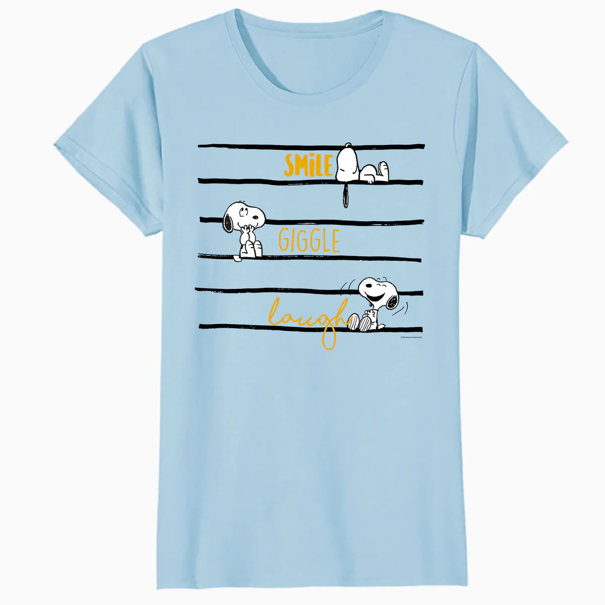 Peanuts Snoopy Woodstock Smile Giggle Laugh Fun Lol Classic Official Women's T-Shirt