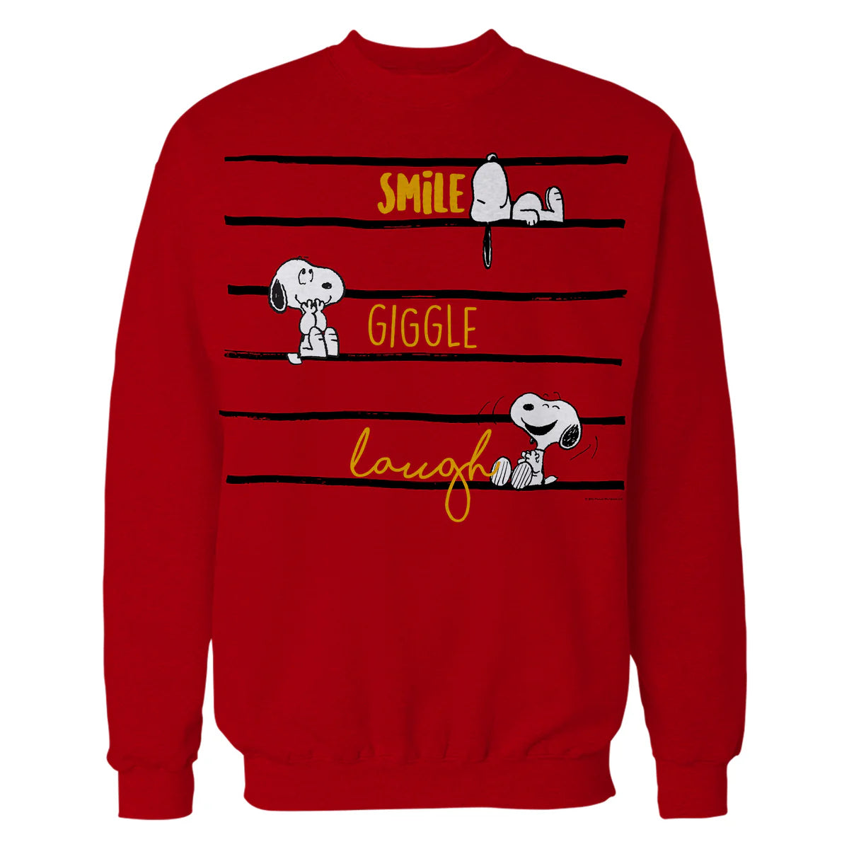 Peanuts Snoopy Woodstock Smile Giggle Laugh Fun Lol Classic Official Sweatshirt