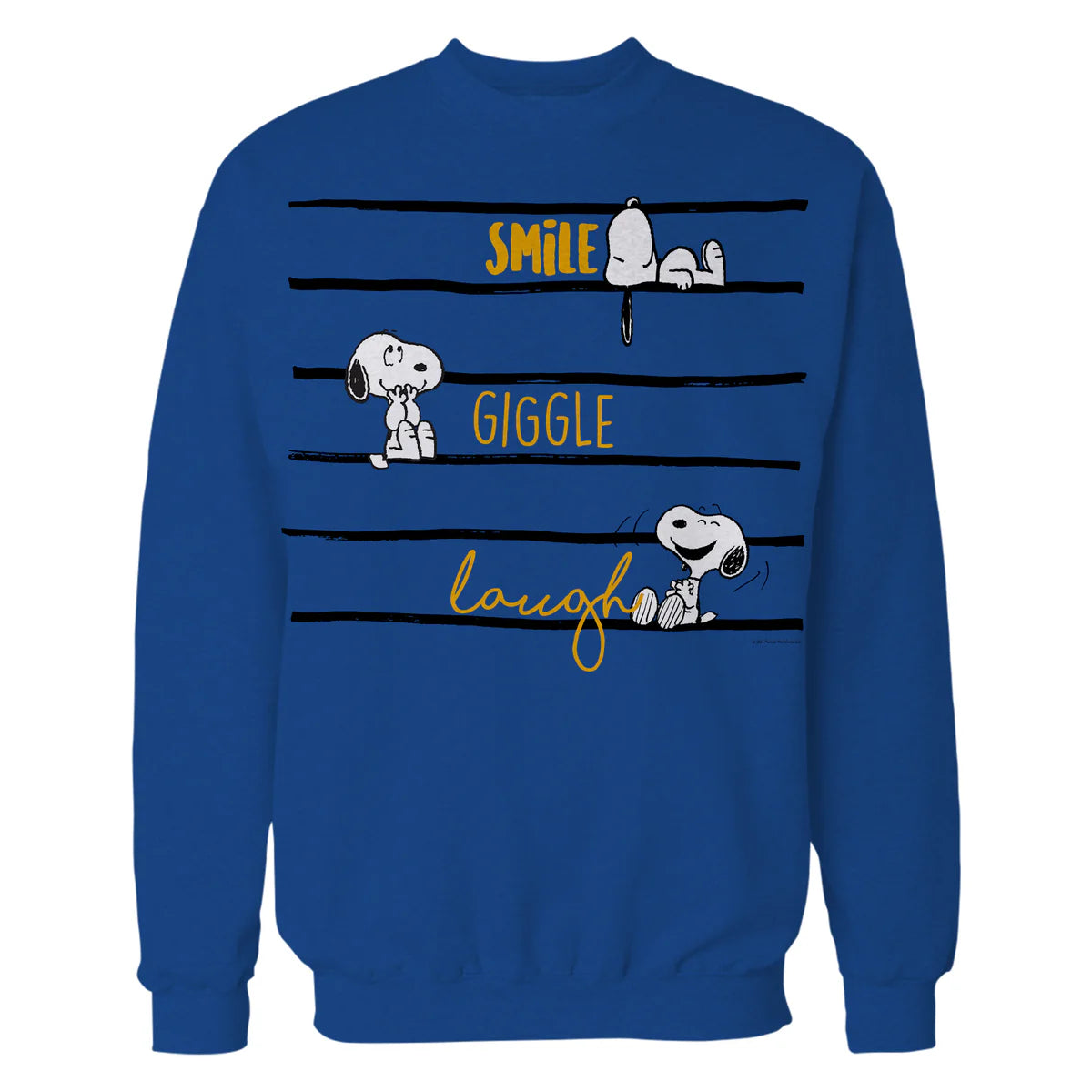 Peanuts Snoopy Woodstock Smile Giggle Laugh Fun Lol Classic Official Sweatshirt