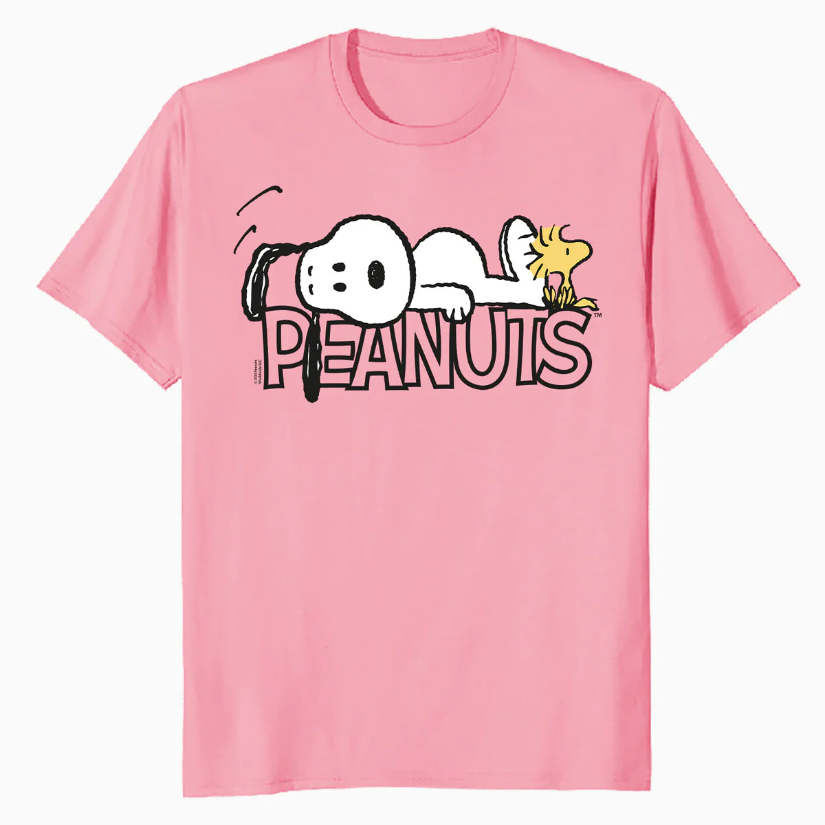 Peanuts Snoopy Woodstock Street Art Logo Lazy Dog Classic Official Men's T-Shirt