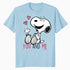 Peanuts Snoopy Woodstock Valentine Love Forever Friend Retro Official Men's T-Shirt