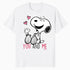 Peanuts Snoopy Woodstock Valentine Love Forever Friend Retro Official Men's T-Shirt