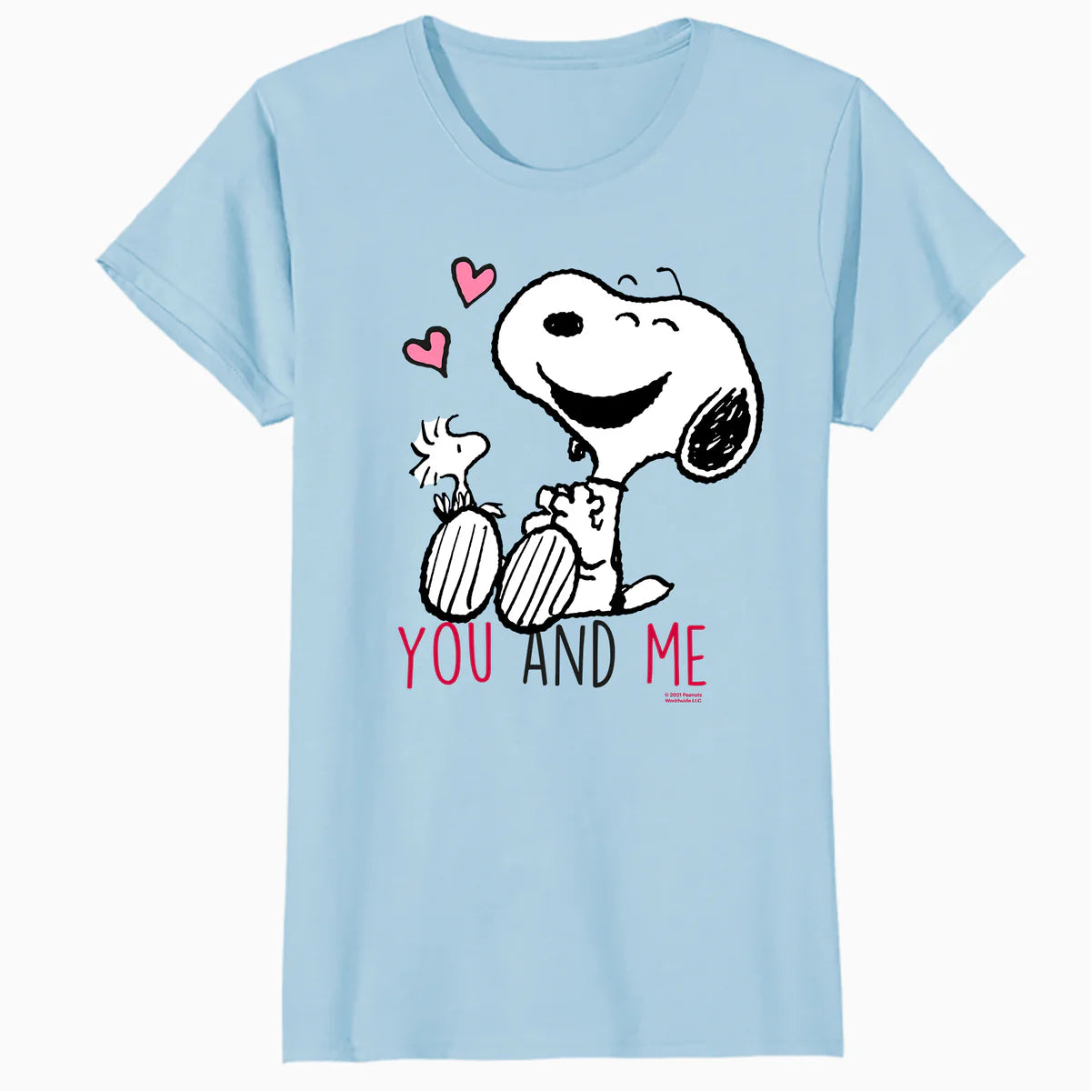 Peanuts Snoopy Woodstock Valentine Love Forever Friend Retro Official Women's T-Shirt