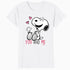 Peanuts Snoopy Woodstock Valentine Love Forever Friend Retro Official Women's T-Shirt