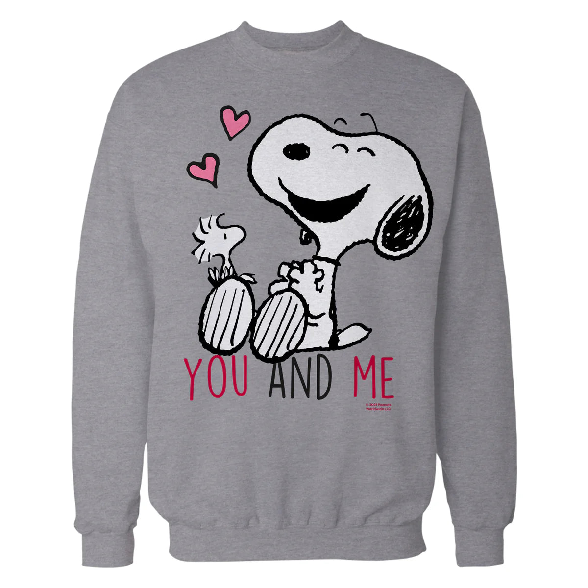 Peanuts Snoopy Woodstock Valentine Love Forever Friend Retro Official Sweatshirt
