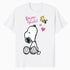 Peanuts Snoopy Woodstock Valentines Bonjour Sweetie Classic Official Men's T-Shirt