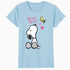Peanuts Snoopy Woodstock Valentines Bonjour Sweetie Classic Official Women's T-Shirt