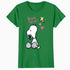 Peanuts Snoopy Woodstock Valentines Bonjour Sweetie Classic Official Women's T-Shirt