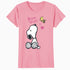 Peanuts Snoopy Woodstock Valentines Bonjour Sweetie Classic Official Women's T-Shirt