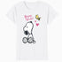 Peanuts Snoopy Woodstock Valentines Bonjour Sweetie Classic Official Women's T-Shirt