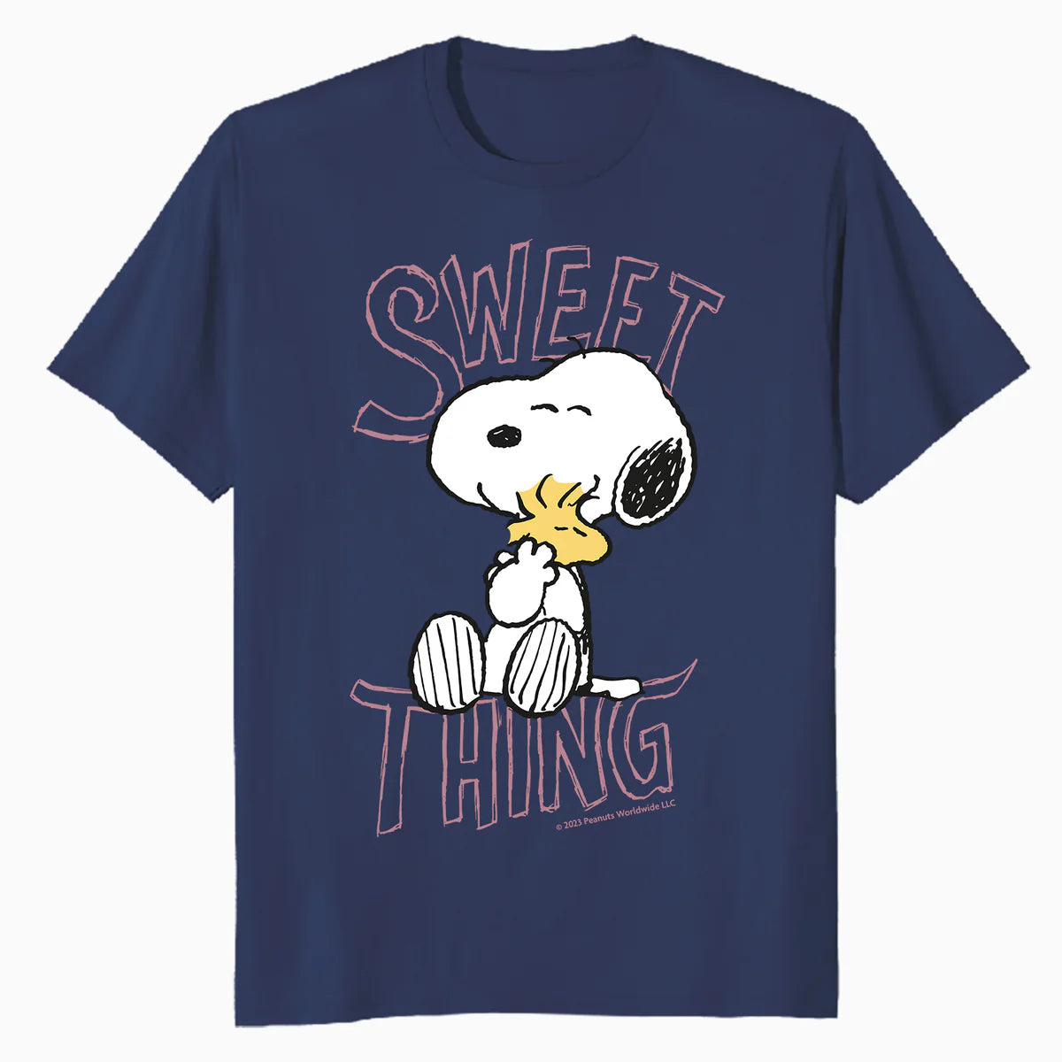 Peanuts Snoopy Woodstock Valentines Day Sweet Thing Classic Official Men's T-Shirt