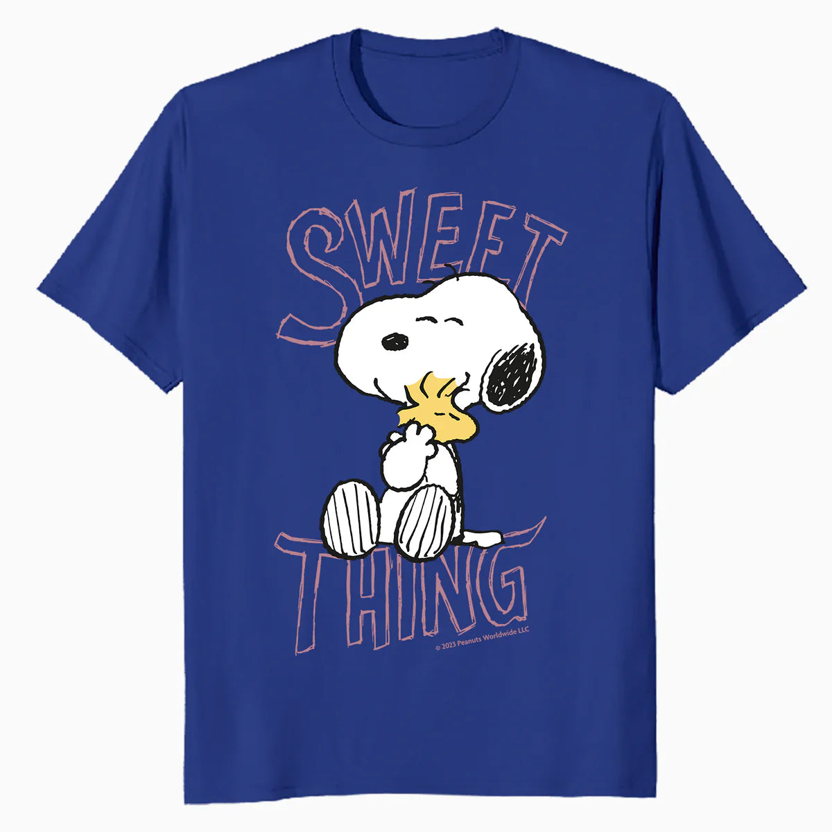 Peanuts Snoopy Woodstock Valentines Day Sweet Thing Classic Official Men's T-Shirt