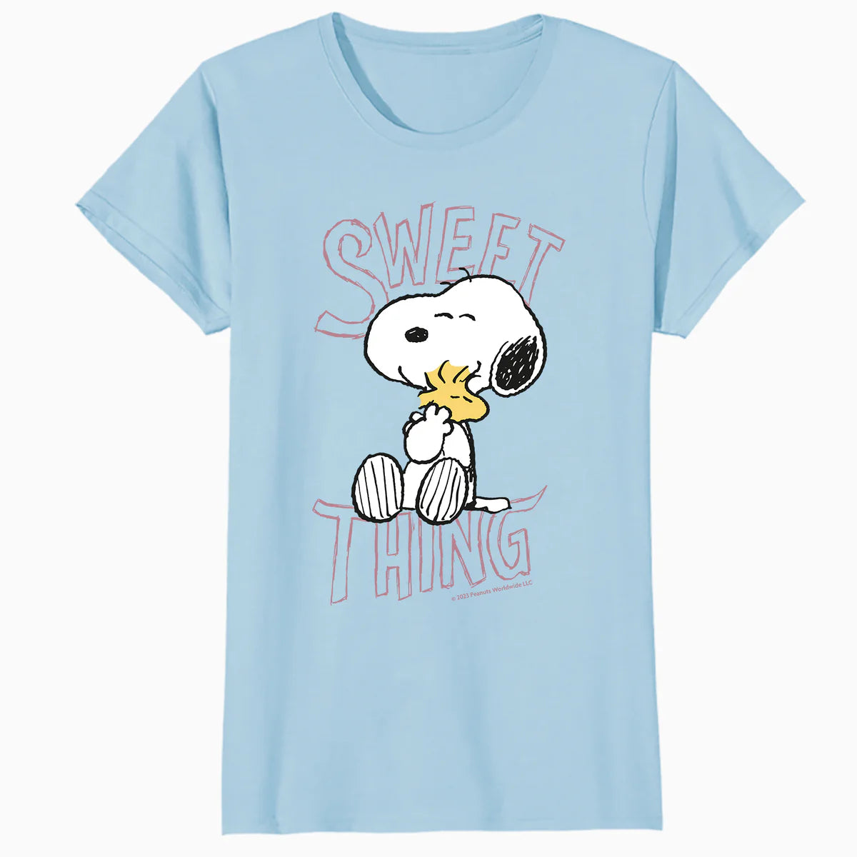 Peanuts Snoopy Woodstock Valentines Day Sweet Thing Classic Official Women's T-Shirt