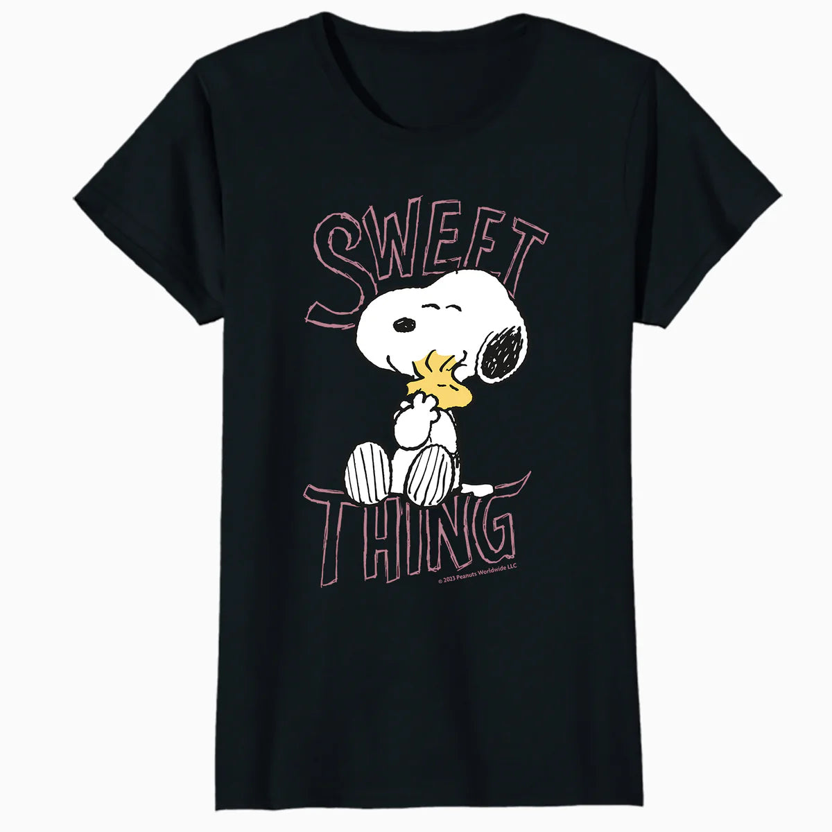 Peanuts Snoopy Woodstock Valentines Day Sweet Thing Classic Official Women's T-Shirt