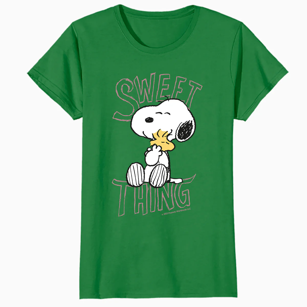 Peanuts Snoopy Woodstock Valentines Day Sweet Thing Classic Official Women's T-Shirt