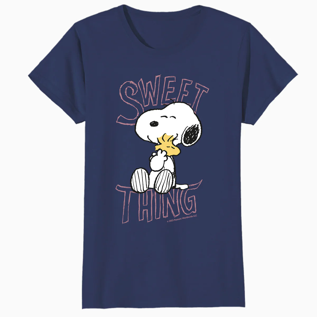 Peanuts Snoopy Woodstock Valentines Day Sweet Thing Classic Official Women's T-Shirt