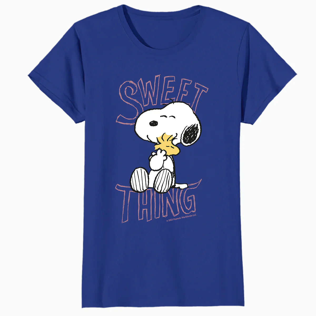 Peanuts Snoopy Woodstock Valentines Day Sweet Thing Classic Official Women's T-Shirt