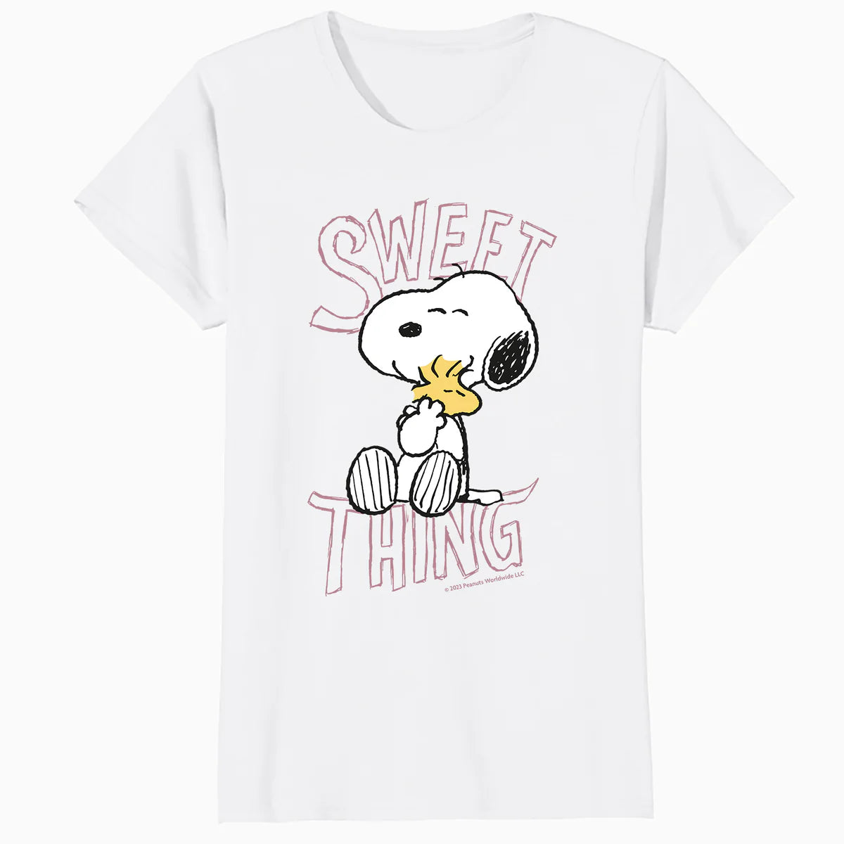 Peanuts Snoopy Woodstock Valentines Day Sweet Thing Classic Official Women's T-Shirt