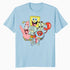SpongeBob Patrick Crab Squidward Group Pose Cartoon Retro Official Men's T-Shirt