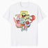 SpongeBob Patrick Crab Squidward Group Pose Cartoon Retro Official Men's T-Shirt