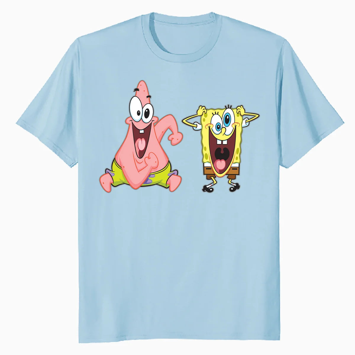 SpongeBob Patrick Crazy Friends BFF Epic Pose Cartoon Retro Official Men's T-Shirt
