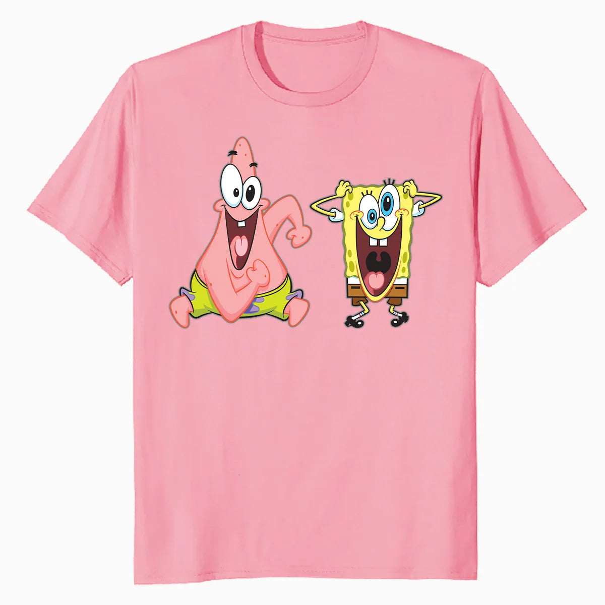 SpongeBob Patrick Crazy Friends BFF Epic Pose Cartoon Retro Official Men's T-Shirt