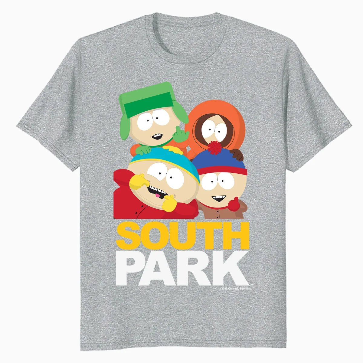 South Park Cartman Kenny Kyle Stan Logo Art Cartoon Classic Official Men's T-Shirt