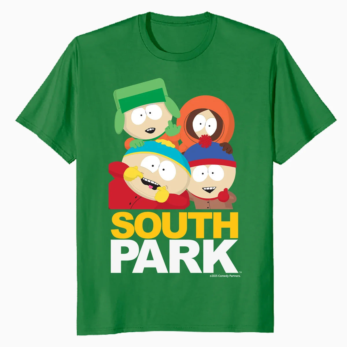 South Park Cartman Kenny Kyle Stan Logo Art Cartoon Classic Official Men's T-Shirt