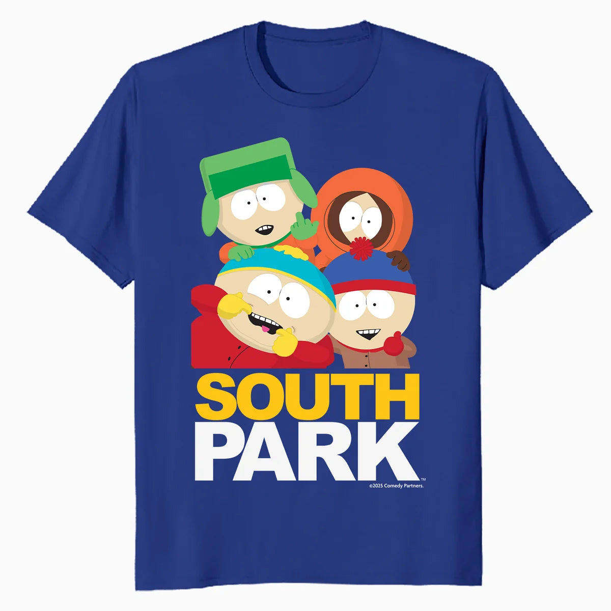 South Park Cartman Kenny Kyle Stan Logo Art Cartoon Classic Official Men's T-Shirt