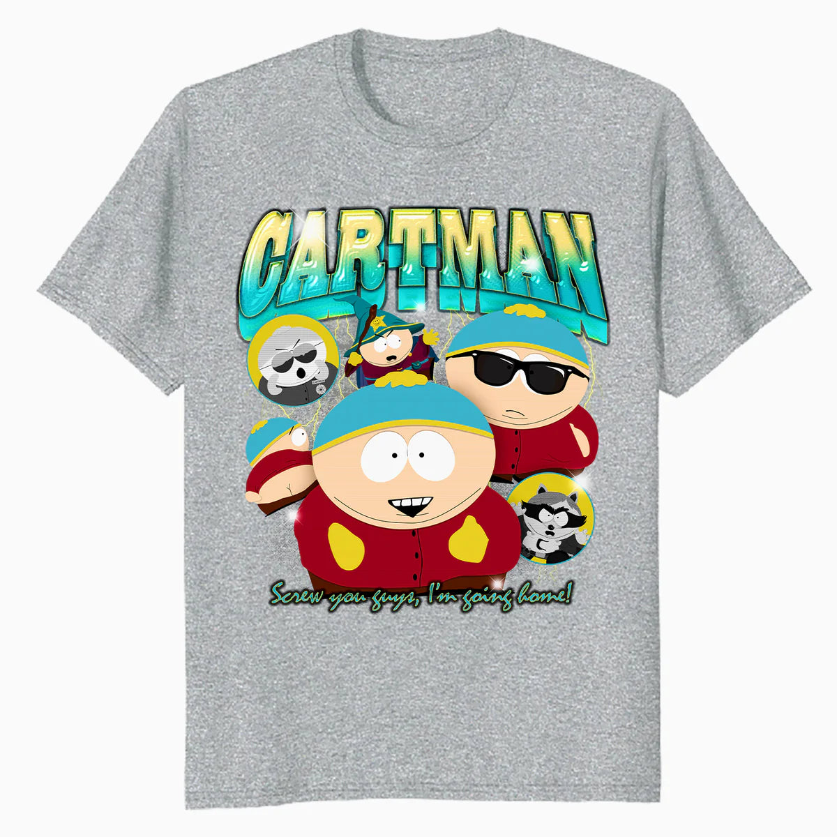 South Park Cartman Retro 90s Gangsta Rap Hip Hop Lol Parody Official Men's T-Shirt