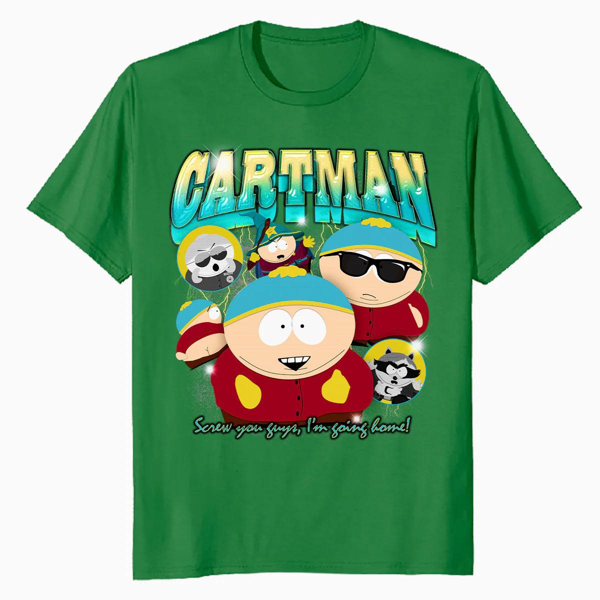 South Park Cartman Retro 90s Gangsta Rap Hip Hop Lol Parody Official Men's T-Shirt