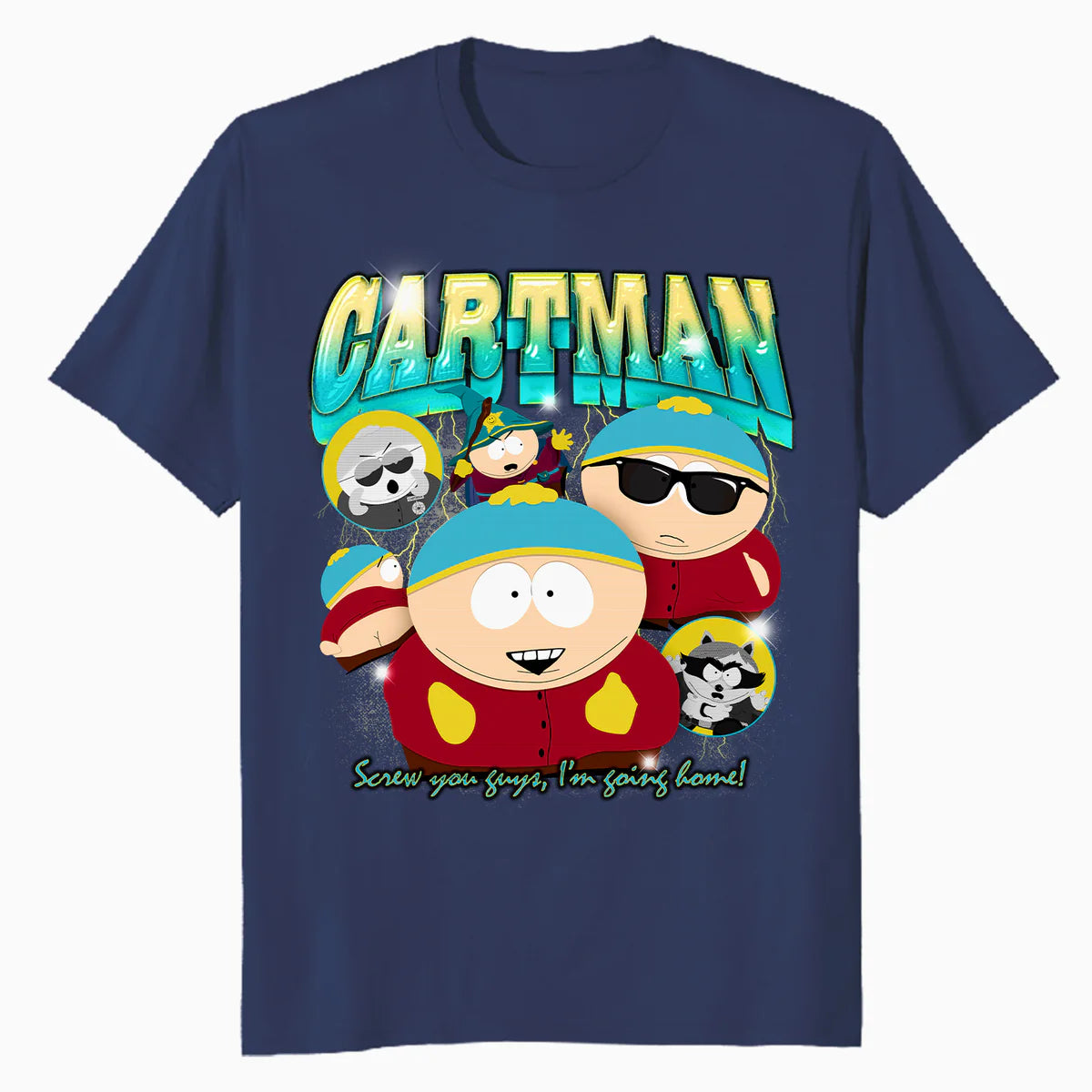 South Park Cartman Retro 90s Gangsta Rap Hip Hop Lol Parody Official Men's T-Shirt