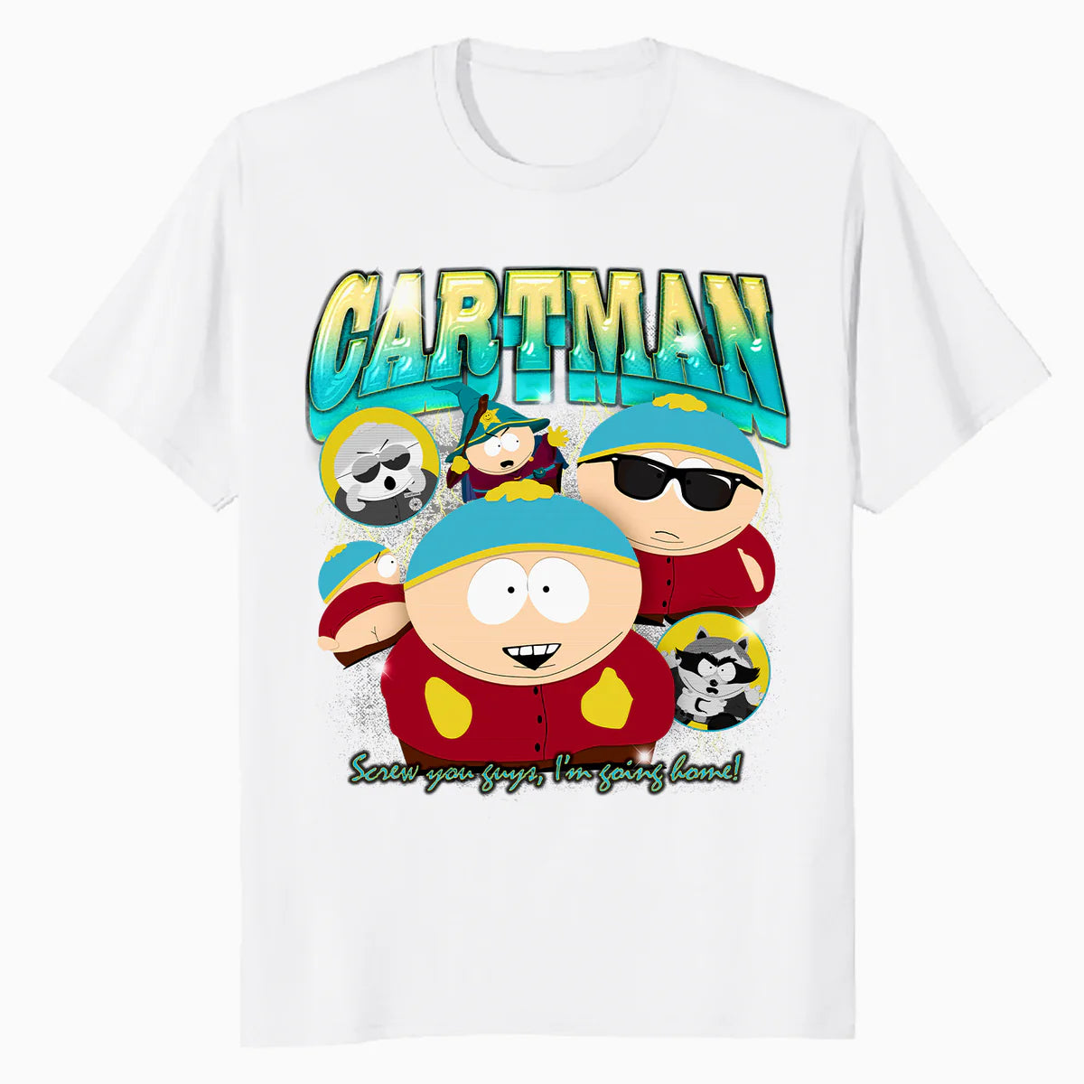 South Park Cartman Retro 90s Gangsta Rap Hip Hop Lol Parody Official Men's T-Shirt